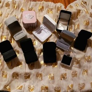 10 RING/JEWLRY BOXES(bundle)